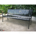 6' long powder coated metal outdoor park bench